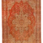 00024 - Antique Tabriz Medallion Carpet - 273 cm x 384 cm