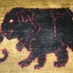 00038 - Rare Antique Dorokhsh Pictorial Carpet- det3